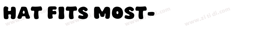 HAT FITS MOST字体转换
